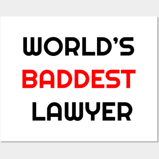 World's Baddest Lawyer Posters and Art